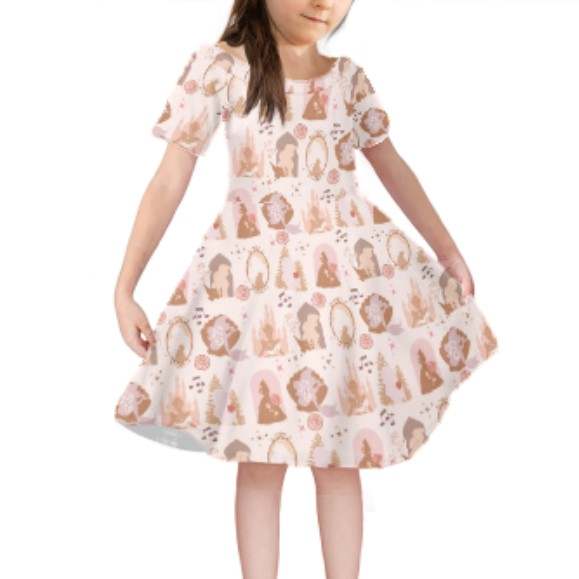 PREORDER Princess Inspired Kids/Youth Dress