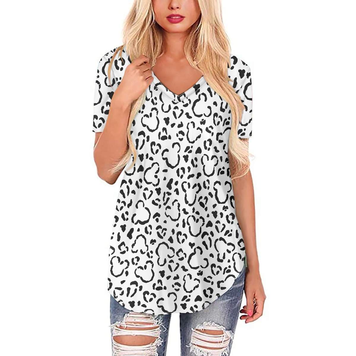 PREORDER Leopard Mouse B&W Women's Clothing