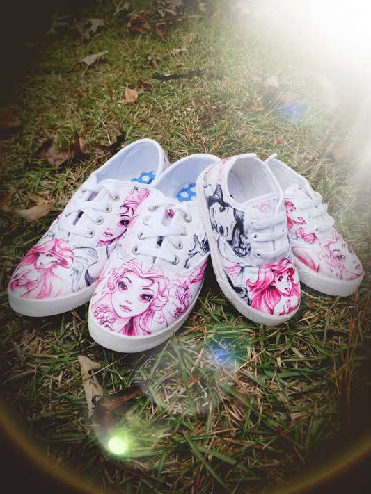 Princess Pink Sketch Shoes
