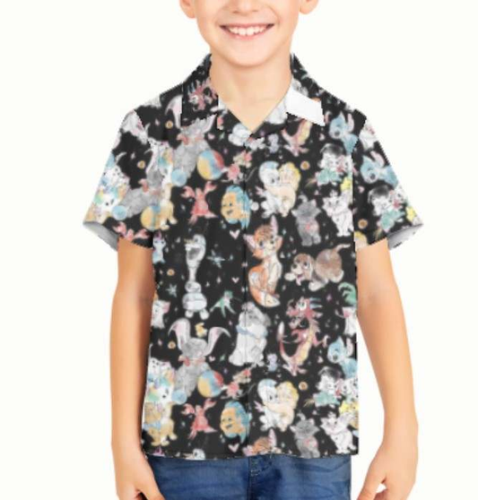 PREORDER Character Inspired Kids/Youth Button Down Shirt (2)
