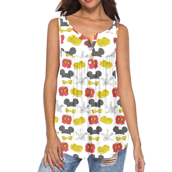 PREORDER Character Inspired Button Top Adult Tank