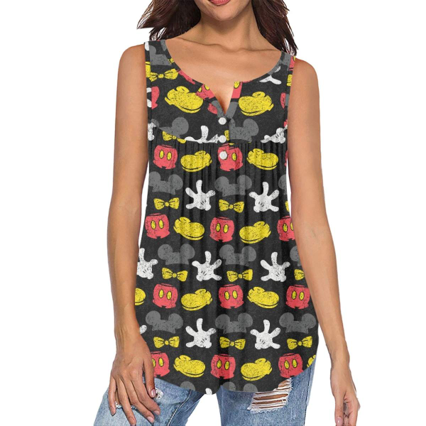 PREORDER Character Inspired Button Top Adult Tank