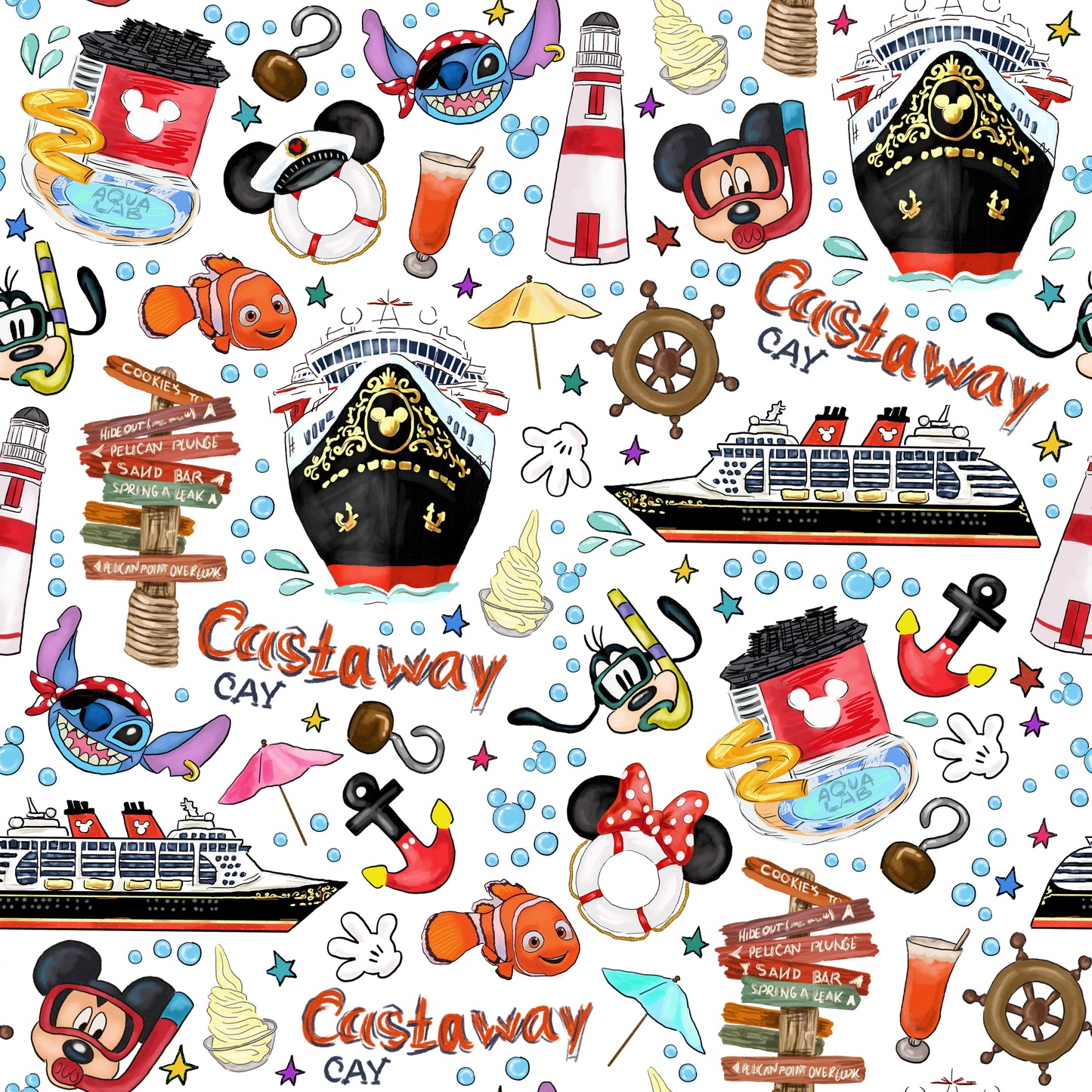 PREORDER White Castaway Cay Kid's Collection